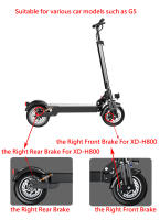 Freno De Disco Hidráulico XOD Para Patinetes Eléctricos Y Bicicletas Eléctricas Compatible Con KuKirin G2 G2MAX G3PRO G4 G5 Material De Aleación De Aluminio - details 2