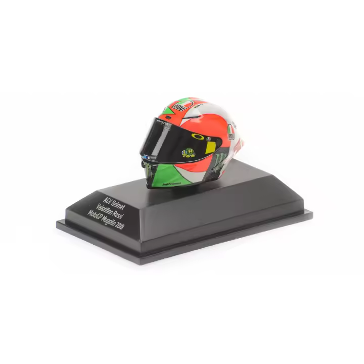 MINICHAMPS 1/8 CASCO AGV VALENTINO ROSSI MOTOGP MUGELLO 2018 - 399180086 - 1