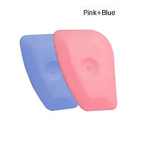 2Pcs Herramientas De Instalación De Vinilo Para Coche Limpia Pantalla Azul Suave Y Raspador Rosa Duro Para Angulos Y Ralladuras - details 12