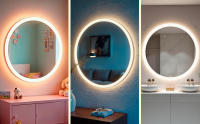 Marctani Espejo Baño Redondo con Luz LED Regulable en 3 Colores - Espejo de Pared ANTIVAHO con Ajuste de Brillo con Memoria e Interruptor Táctil - Espejos Inteligente Retroiluminado - details 5