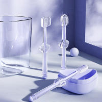 Set De 3 Cepillos Para Mascotas Silicón Azul Y Morado Para Perros Y Gatos Cuidado De Los Dientes Elimina El Aliento Malo Y La Tartaricia Suministros Para Mascotas - details 1