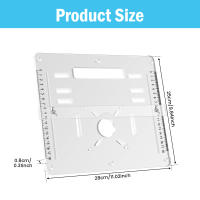 Placa De Inserto De Ruta Acrílica Para Máquina De Cortar Y Grabado Auxiliar De Madera Herramienta Eléctrica Para El Hogar - details 0