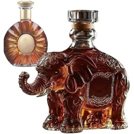 Botella de whisky con águila, decantador de whisky de cristal (2025), estatua de águila, botella de whisky divertida, licor de águila - 1