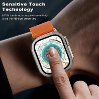 Protector De Pantalla De Vidrio Templado Para Apple Watch Ultra 49mm Anti-Arañazos HD Con Bumper Metálico Cubierta Completa Para Reloj IWatch Ultra 49mm - details 3
