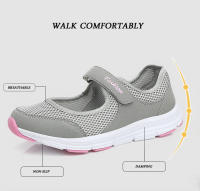 Zapatos Casuales De Verano Para Mujer Tenis Portátiles Suaves Con Suela Baja Cierre Slip-on Transpirables Blancos - details 3