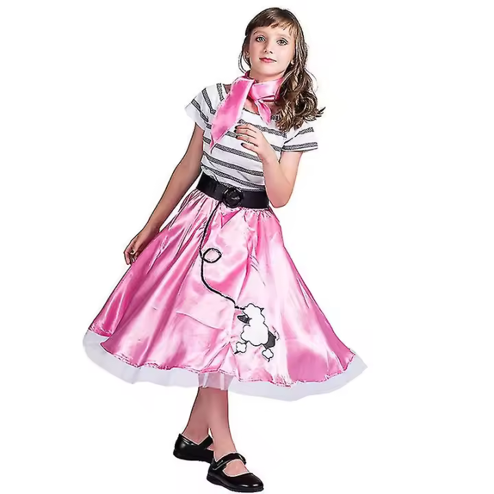 Disfraz de caniche para niña, disfraz de Halloween de los años 50 - 1