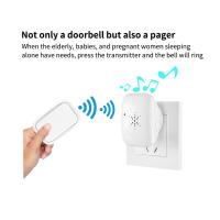 Timbre De Puerta Inalámbrico RF433MHz Sin Batería Auto-Energizado Impermeable Con Rango De 150M Control Remoto Para El Hogar - details 6