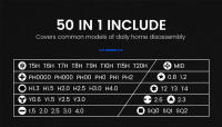 Set De Destornilladores Eléctricos 50 En 1 Con Bit Magnéticos Phillips Torx Herramienta Manual Profesional Con LED Y Tipo-C Para iPhone PC Juguetes - details 5