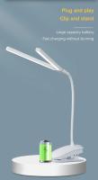 Lámpara De Lectura LED Doble Con Pinza Y Control Táctil Dimmer Protección Ocular Para Dormitorio Estudio Oficina - details 9