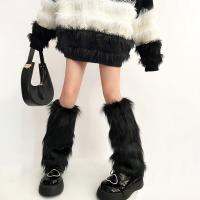 Calentadores De Pierna Suaves Y Gruesos Para Mujer Y Niñas Calcetines Largos De Peluche Sintético Invierno Fundas Para Botas - details 10