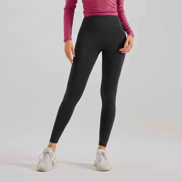 Pantalones de yoga melocotón para mujer, talla grande, elásticos, ajustados, sin línea embarazosa, pantalones deportivos para correr y Fitness - 1