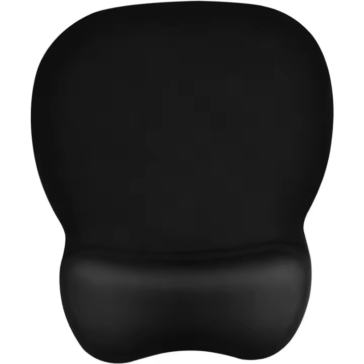 Alfombrilla de ratón con soporte para muñecas, ergonómica con reposamuñecas de espuma viscoelástica y base de goma antideslizante, ultrafina y mate de 4 mm, resistente al desgaste. - 1