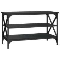 vidaXL Mueble para TV madera contrachapada 80x40x50 cm Negro, Roble Sonoma, Roble ahumado Mesa de sofá Mesa de Entrada para Salón Consola de Entrada Mueble Recibidor Mesita Mesa auxiliar Salon - details 1