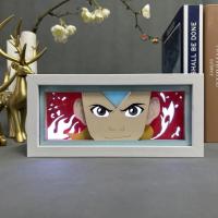Lámpara De Noche LED Avatar the Last Airbender Aang Para Decoración De Dormitorio Luz De Papel Cortado Regalo De Cumpleaños Luz De Iluminación De Mesa Para Anime Fans - details 1