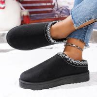 Botas Térmicas De Nieve Para Mujer Sin Tobilleras Cierre De Cordón Y Algodón Tallas 36-44 Para Otoño E Invierno Material De Pelo Y Suela De Goma - details 5