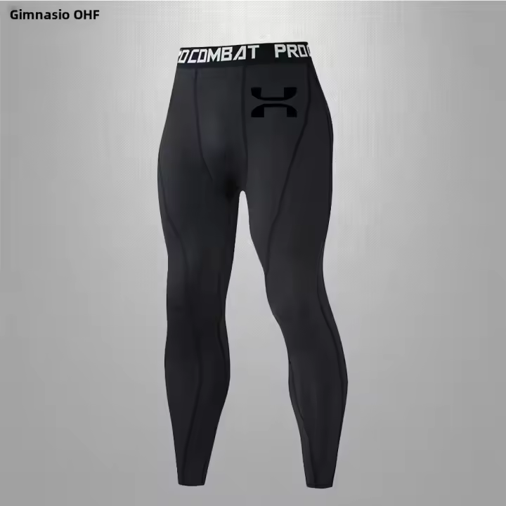 Pantalones De Compresión Para Hombre U-N Gym Tights De Running Y Ejercicio Estilo Delgado Adecuados Para Bodybuilding Y Jogging - 1