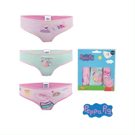 Pack de 3 braguitas niña Peppa Pig Talla 5 años 110cm - 6 años 116cm Raíz MERCHAN-STORE Ropa Interior - 1