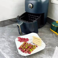 Soporte De Brochetas Para Air Fryer Vertical De Acero Inoxidable Accesorios Para Grillas Herramientas De Cocina Multi-pin - details 8