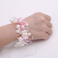 Diadema De Boda Bohemia Para Niñas Adorno De Cabello Con Perlas Y Flores Guirnalda De Novia Aro De Cabeza Joyería De Pelo Regalos Para Niños Estilo Moda Primavera Verano - details 6