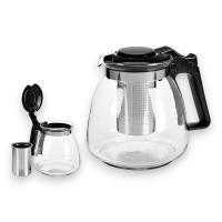 Tetera de Vidrio con Filtro en Acero Inoxidable - Ideal para Té e Infusiones - Filtro Desmontable y Lavable - Kitchen&Go - details 0