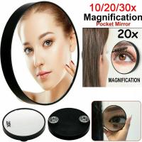 Espejo De Maquillaje Redondo Con Aumento De 10/20/30x Y Dos Ventosas Para Eliminar Acné Herramienta De Cosméticos - details 0