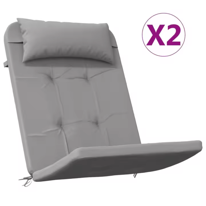 Fundas para Silla Adirondack 2 UDS Canvas Oxford Gris - 1