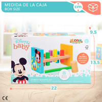 WOOMAX - Banco de madera Disney Baby 21 cm, juego de martillo con 8 piezas, juguete educativo para golpear y encajar, golpear al topo, juega y aprende, desarrolla la motricidad, para niños +12 meses - details 5
