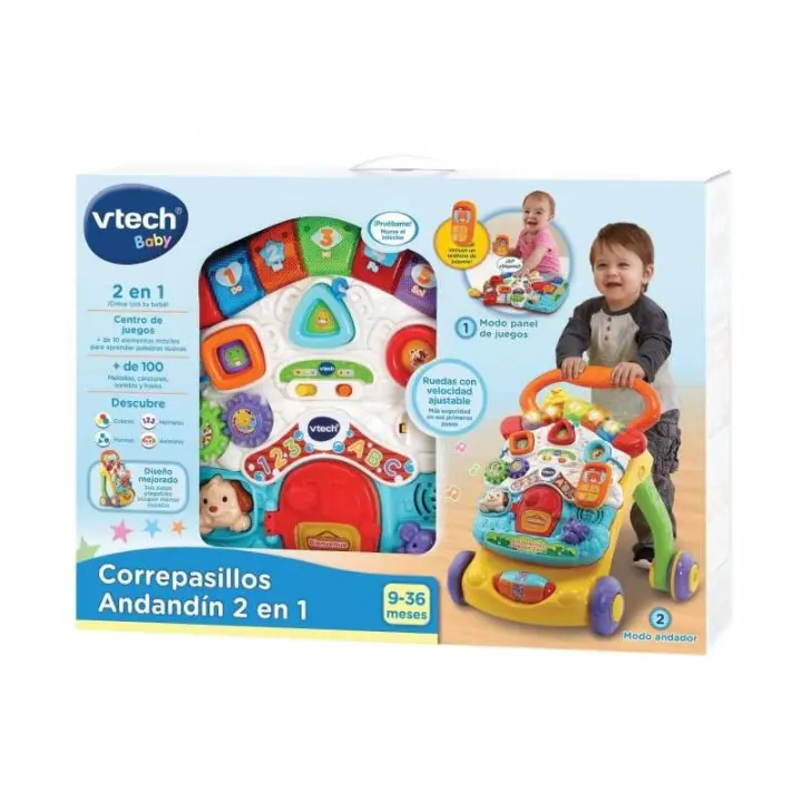 Correpasillos Andandín 2 en 1 Vtech con Panel de Actividades Extraíble - 1