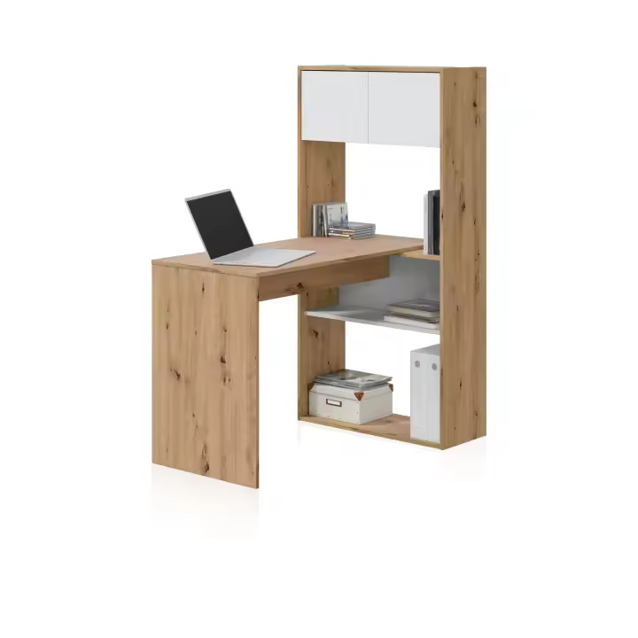 Duehome - Mesa de escritorio con estantería Dess - 1