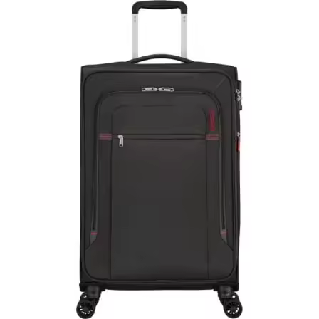 Maleta Mediana American Tourister Crosstrack Spinner Expansible 67cm/ 67.5x42x27.5cm/ 4 Ruedas/ Gris y Rojo - 1