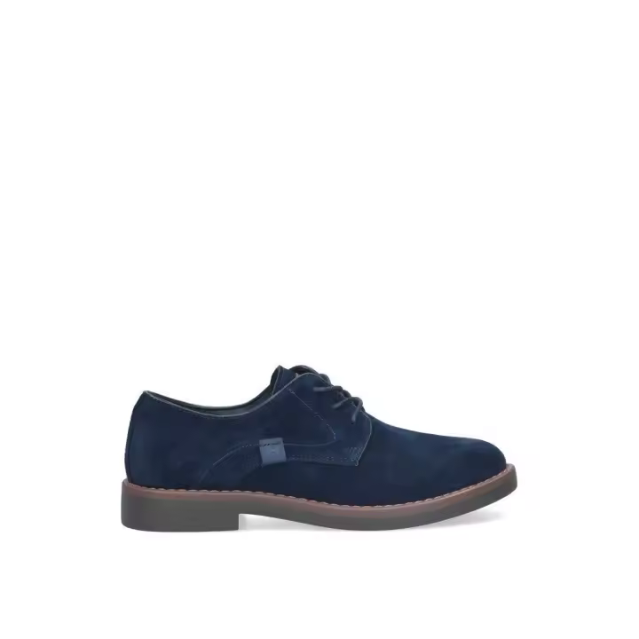 ZAPATOS SERRAJE CON DETALLE ETIKA AZUL PLANO HOMBRE METZ ETIKASHOES - 1