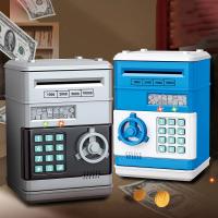 Hucha Electrónica para Niños 3-12 Años Caja Fuerte Niños Hucha Cajero Automatico Hucha con Código Caja de Monedas Banco de Dinero Divertido Caja Fuerte Juguete Regalo para Niños Niñas - details 4