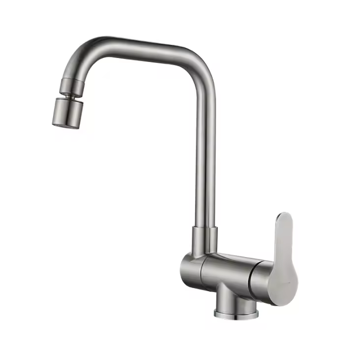 Grifo De Cocina Montado En Pared Negro Con Filtro De Agua Salida Pulida Doble Manera De Instalación Material De Latón Cerámico - 1