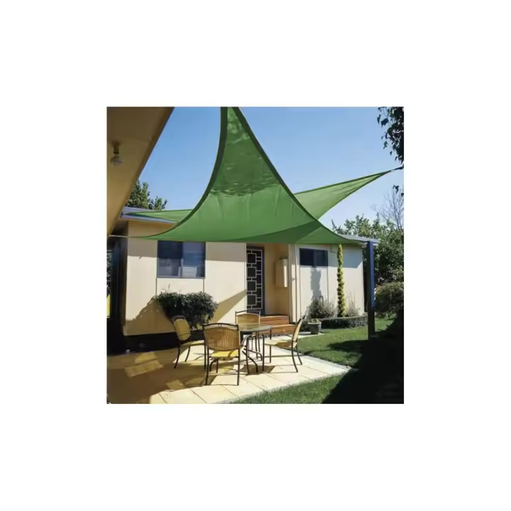 TOLDO VELA 3,6 x 3,6 x 3,6 m VERDE LISTA DE SUINPLAS DECORACIONES - 1