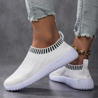 Zapatillas De Mujer Transpirables De Tejido Ligero Y Malla Para Exterior Con Cordones Casual Zapatos De Piso Bajo Estilo Étnico - details 4
