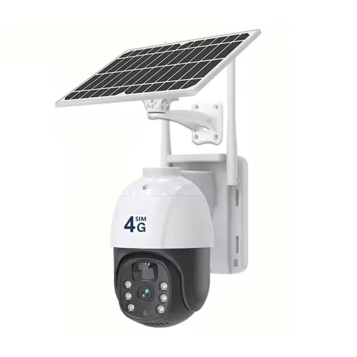 Cámara de seguridad inalámbrica para exteriores Cámara Solar de tarjeta SIM 4G(No incluido tarjeta SIM), batería integrada, cámara IP for exteriores, cámara PTZ de seguridad inalámbrica de 4MP, cámara de vigilancia por movim - 1