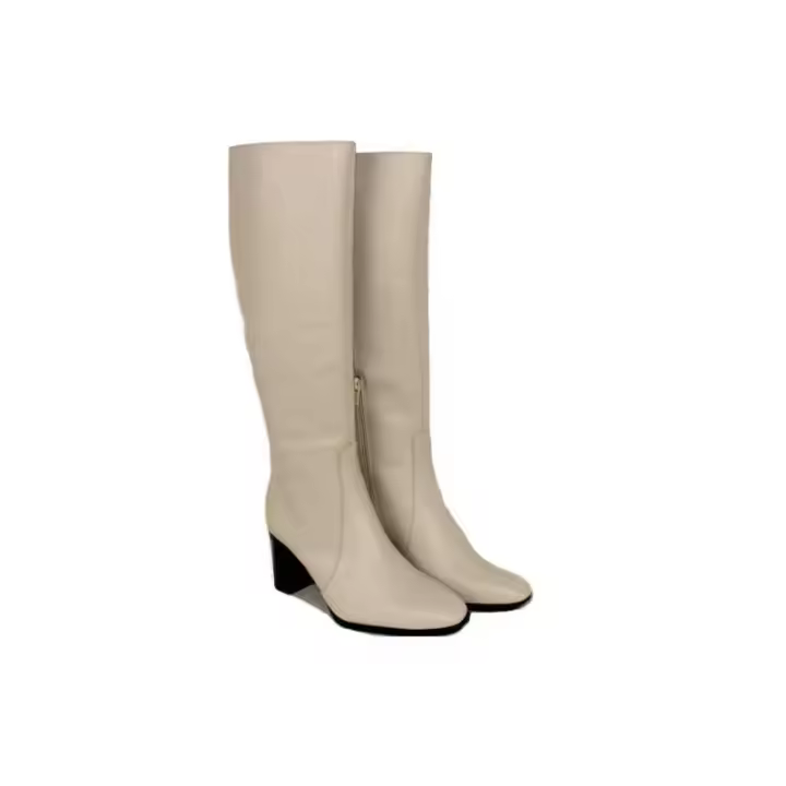 bota tacon 7cm con punta cuadrada - 1