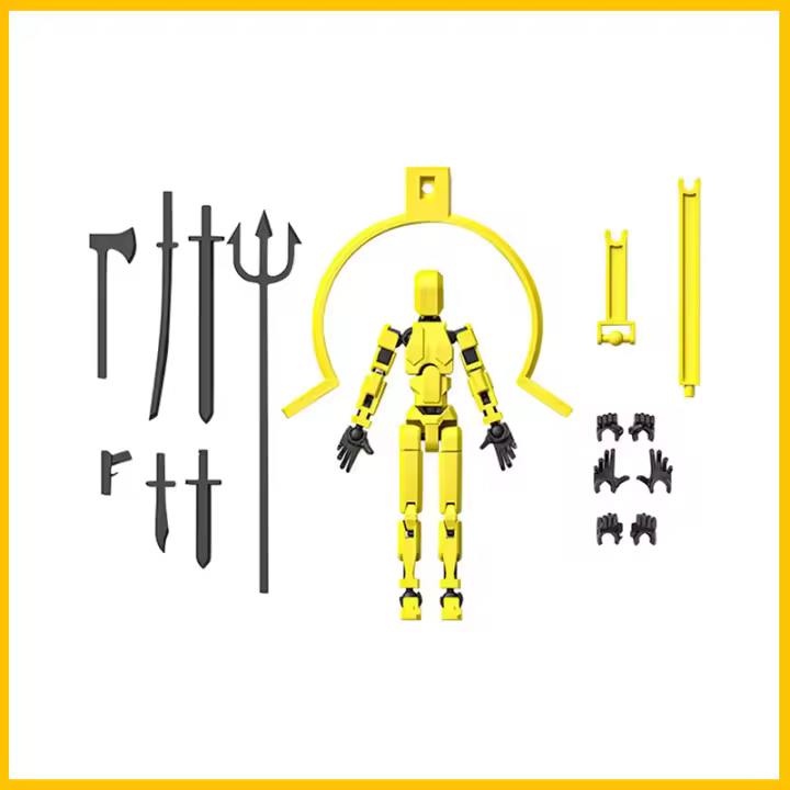 Robot Móvil 3D Shapeshift Con Multiple Articulaciones Hombre Hippie Cowgirl Muñeco Modelo De Acción Para Decoración Y Juegos Para Niños - 1