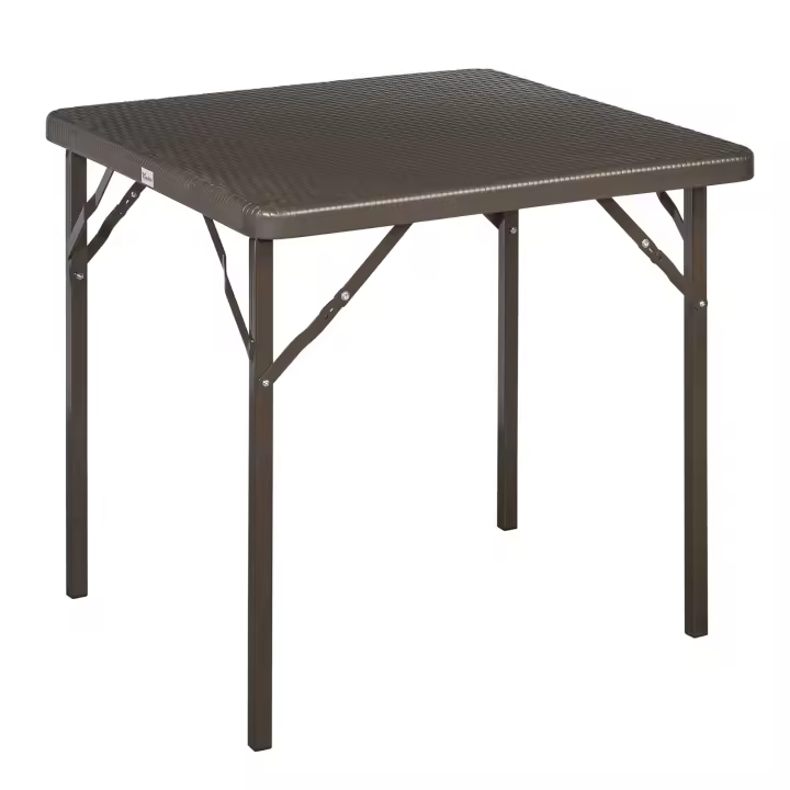 SANCO STORE - PAPILLON Mesa Plegable Cuadrada Marron 78x78x72 cm. - 1