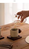 Taza de café japonesa - Tazas de cerámica artesanal para espresso, diseño rústico en gres, ideal para hogar o cafeterías - details 2