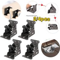4Pcs Soporte Plegable Para Piernas De Mesa Silla Cama Con Bloqueo Automático En 0/90/180 Grados Juego De Pernos De Acero Galvanizado Para Muebles Y Trabajos De Carpintería - details 0