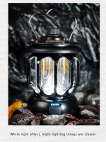Linterna Portátil Recargable USB Retro Para Camping Luz De Tent Acuñada Impermeable LED Con Iluminación Dimmable Sin Etapas Para Exterior Y Emergencias - details 4