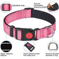 Correa Reflectante De Nylon Ajustable Para Perros Y Gatos Collar Básico Con Cierre Rápido Para Todas Las Estaciones - details 6