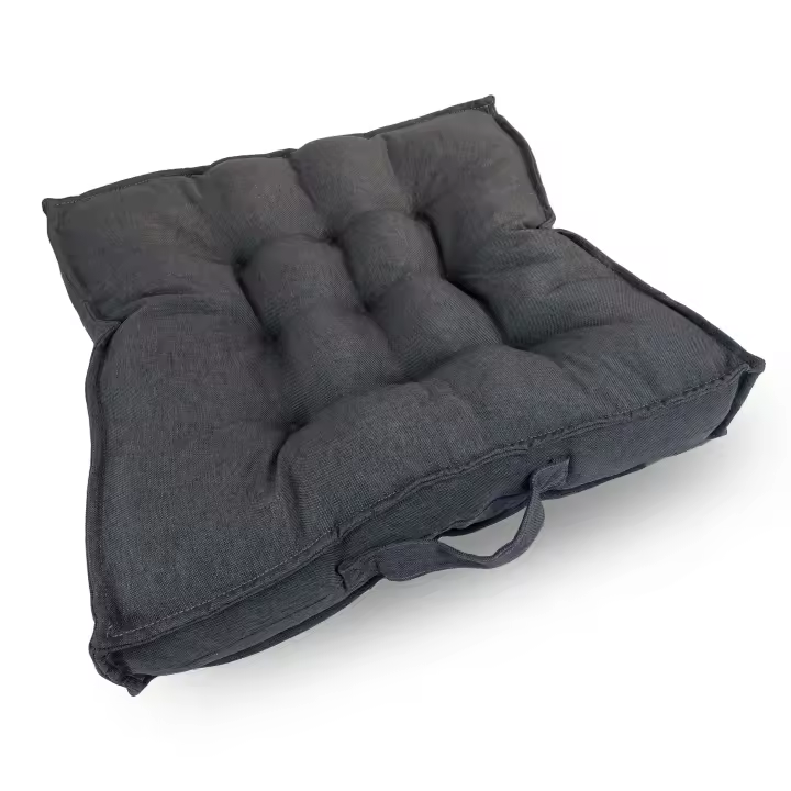 Meishida Cojín de Asiento Cuadrado para Sillas de Mimbre y Suelo, Para Interior y Exterior, 60 x 60 x 10cm, 1 Pieza - 1