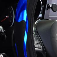 Cubierta De Volante De Cuero PU Brillante Accesorios Dinámicos Para Coche Adecuada Para 14.5-15 Pulgadas Sin Anillo Interior - details 2