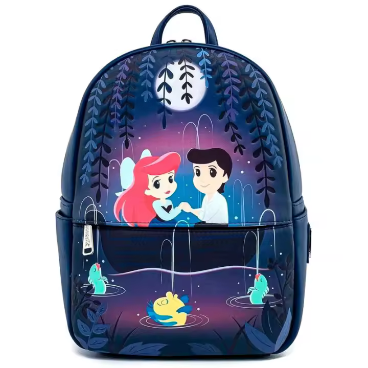 Mochila Gondola La Sirenita Disney Loungefly 31cm. Mochila ergonómica con amplio espacio. Diseño resistente y versátil para llevar tus pertenencias con estilo. - 1