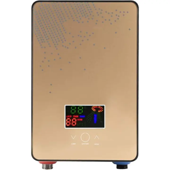 Calentador Eléctrico Instantáneo sin Tanque 6500 W, 220 V Kit de Ducha Transparente Grande para Cocina - 1