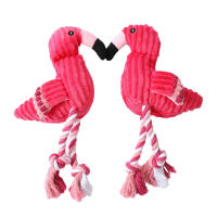 Juguetes De Peluche De Flamenco Para Perros Interactivos Divertidos Con Sonido Chupables Y De Masticar Para Pequeños Y Grandes Mascotas Suministros Para Limpieza De Dientes - details 0