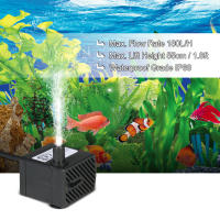Bomba De Agua Sumergible De 150L/H 180L/H 280L/H Con Un Boquilla Y Cuerda De Energía De 4.9ft (1.5m) Material Plástico - details 1