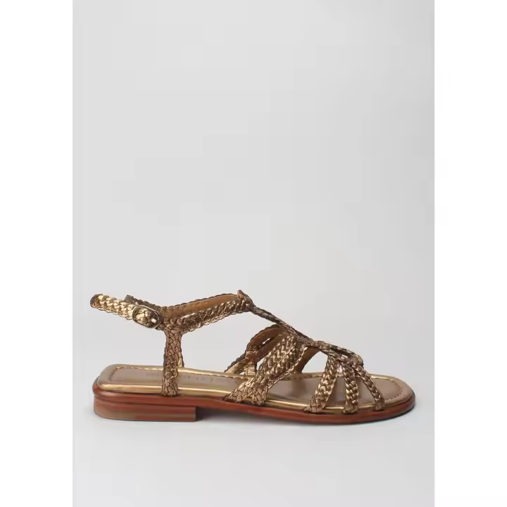 sandalia metal trenzado oassi bronce PONS QUINTANA - 1